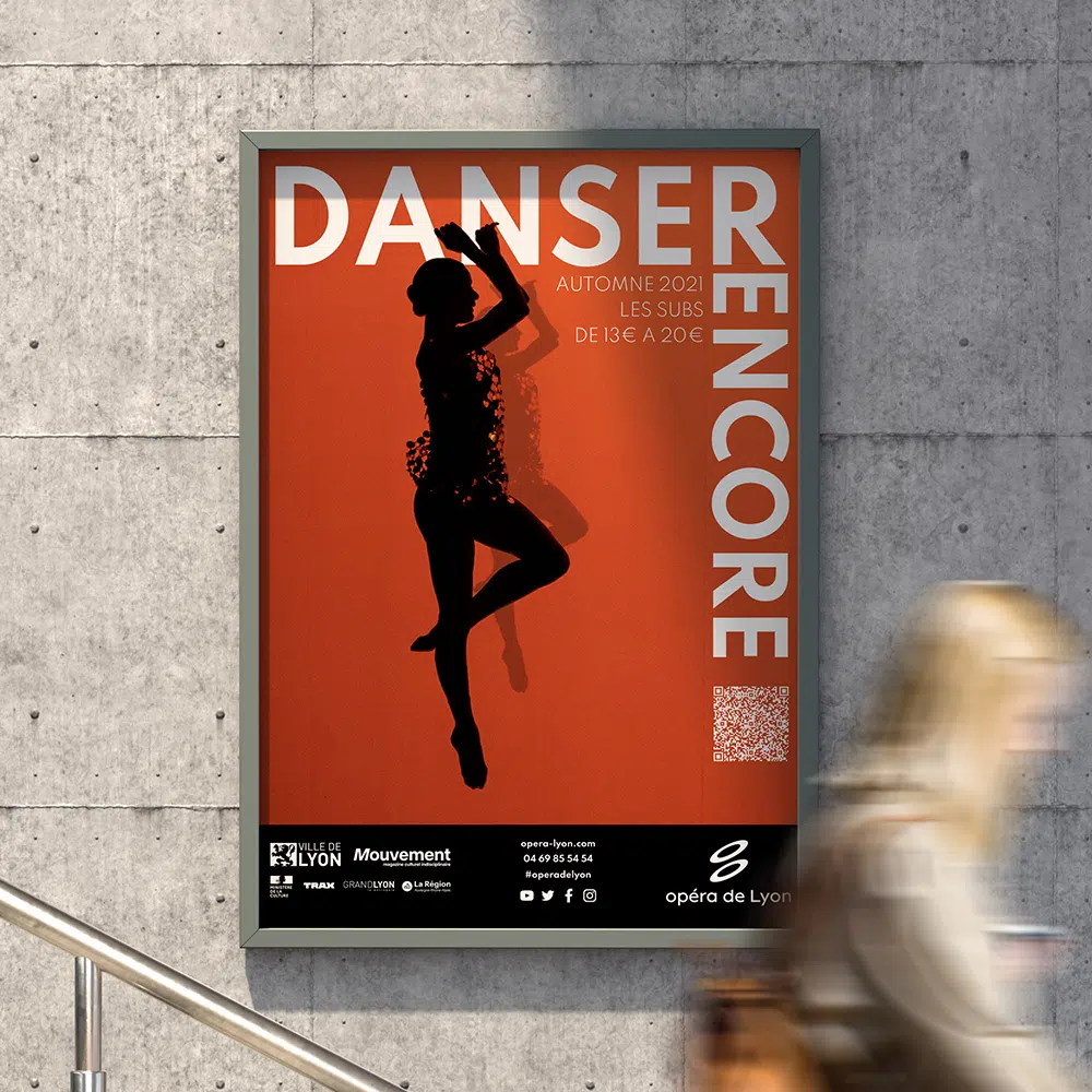 Affiche Danser Encore de l'Opéra de Lyon'